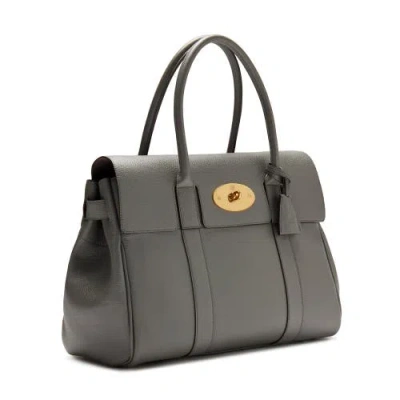 Mulberry Bayswater Leather Satchel In Yellow