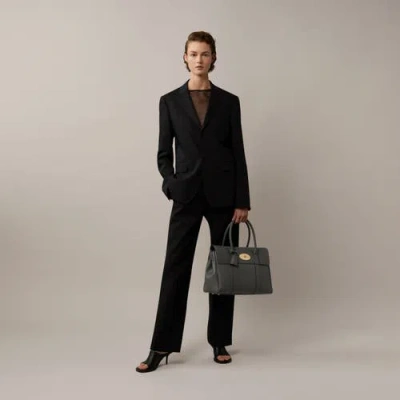 Mulberry Bayswater Leather Satchel In Yellow