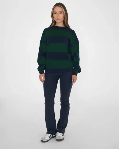 Rebody Active Rugby Stripe Relaxed Sweatshirt In Multi