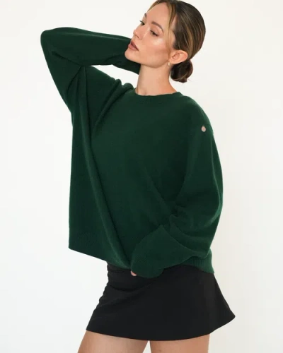 Rebody Active Beau Oversized Crewneck Cashmere Sweater In Multi