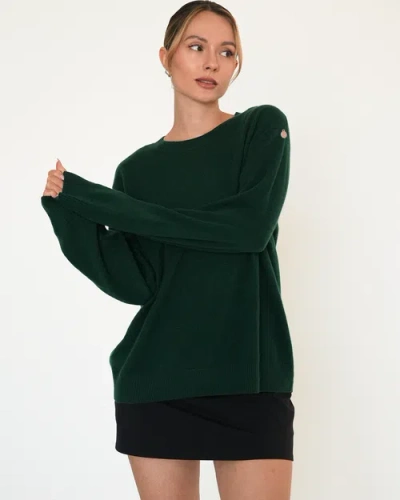Rebody Active Beau Oversized Crewneck Cashmere Sweater In Multi