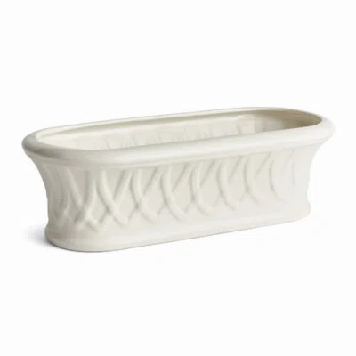 Napa Home & Garden Hillingdon Oblong Cachepot In White