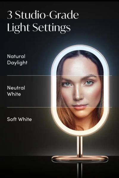 Fancii Vera Lighted Vanity Mirror In Brown