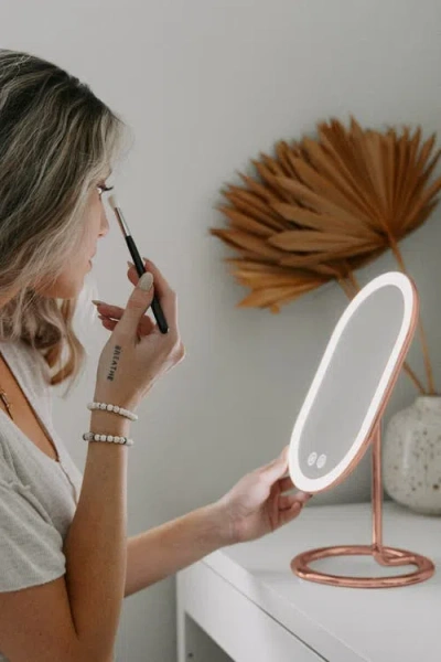 Fancii Vera Lighted Vanity Mirror In Brown
