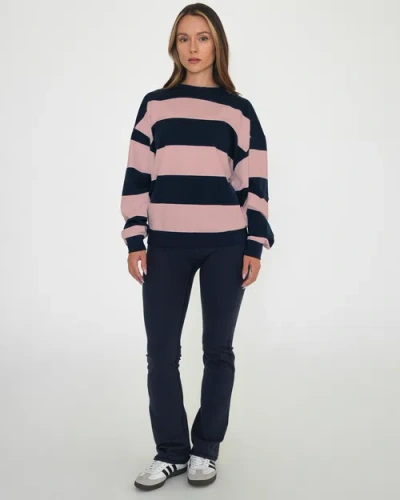 Rebody Active Rugby Stripe Relaxed Sweatshirt In Multi