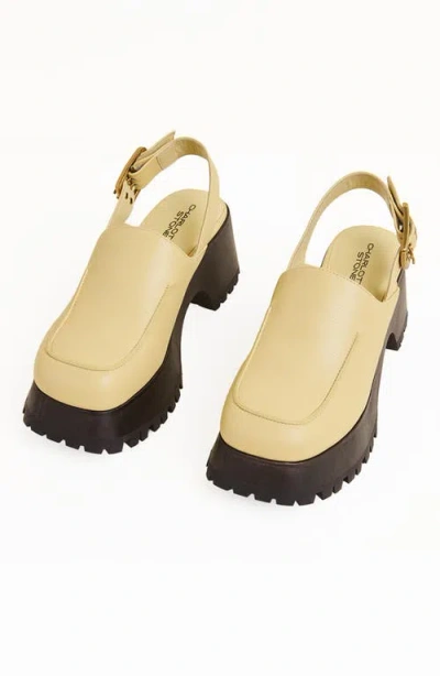 Charlotte Stone Carlos Slingback Platform Clog In Yellow