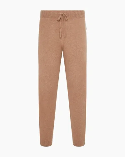 Onia 100% Cashmere Knit Jogger In Brown