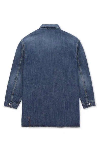 Fortela Fuegodress Custom Wash Denim Dress In Blue