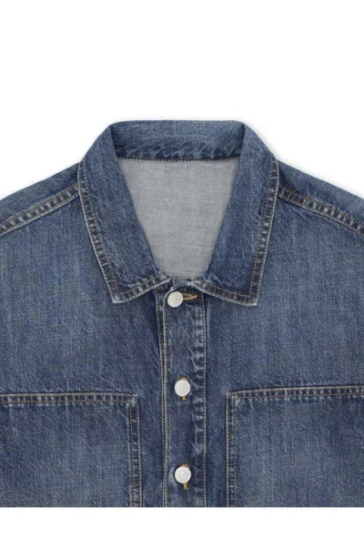 Fortela Fuegodress Custom Wash Denim Dress In Blue