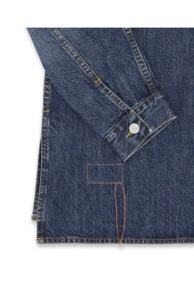 Fortela Fuegodress Custom Wash Denim Dress In Blue