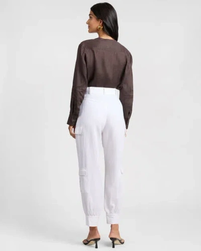 Onia Linen Utility Shirt In Brown