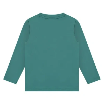 Stains And Stories By Babyface Raised Vinyl Dj Graphic Long Sleeve T-shirt In Green