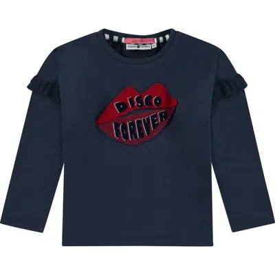 Stains And Stories By Babyface Disco Fever Long Sleeve Sweatshirt In Blue