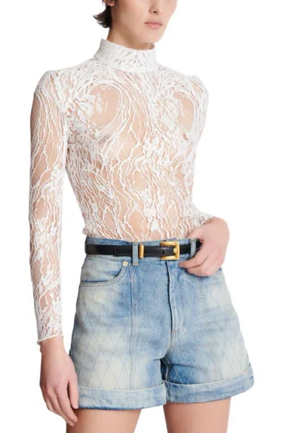 Balmain Anthem Calfskin Belt Adjustable Length In Black