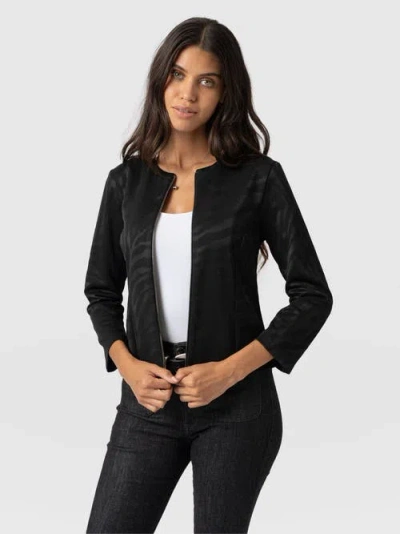 Saint + Sofia Florence Jacket In Black