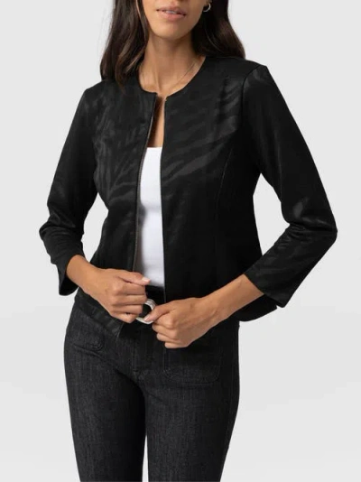 Saint + Sofia Florence Jacket In Black