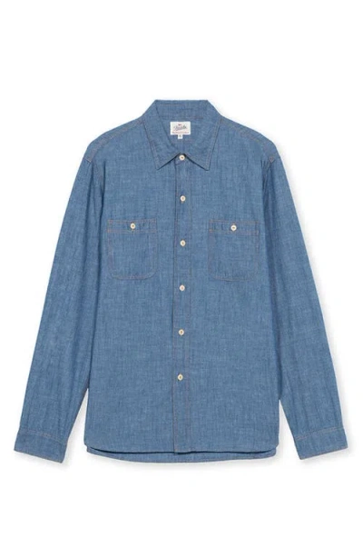 Fortela Workj Chambray Shirt In Blue