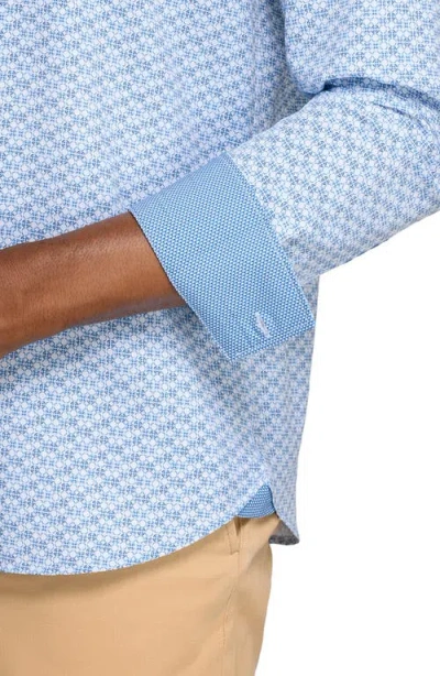 Construct Circle Duo Woven Long Sleeve Basic In Blue