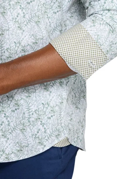 Construct Woods Woven Long Sleeve Basic In Blue