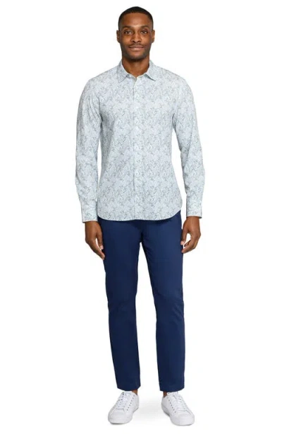 Construct Woods Woven Long Sleeve Basic In Blue