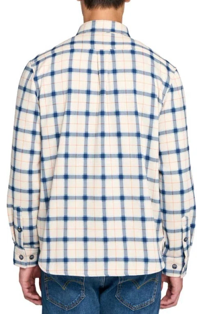 Construct Plaid Shirt Jacket In White