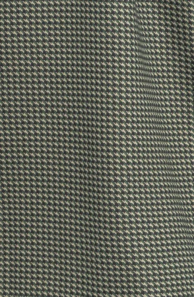 Construct Houndstooth Shirt Jacket In Green