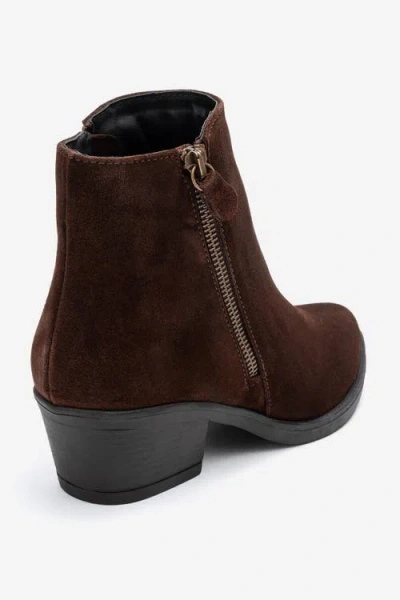 Forever & Always Shoes Jayer Leather Double-zip Block Heel Boot In Multi