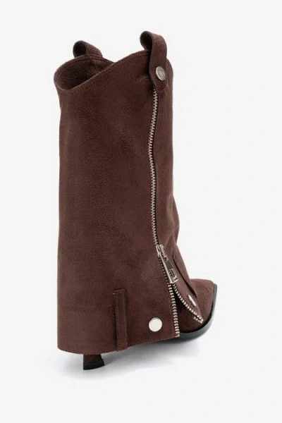 Prologue Shoes Lola Zip Pointed Toe Heel Boot In Multi