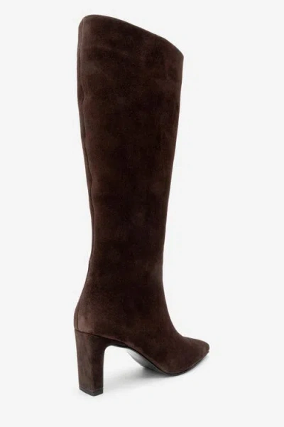 Forever & Always Shoes Velencia Leather Knee High Boot In Animal Print