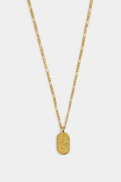 Katie Loxton 'sagittarius' Waterproof Gold Zodiac Necklace In Blue