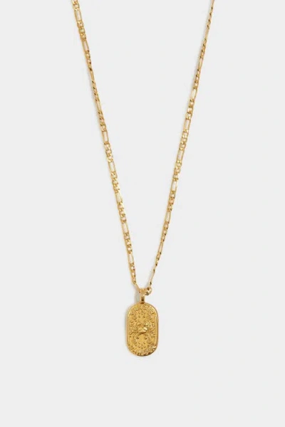 Katie Loxton 'cancer' Waterproof Gold Zodiac Necklace In Gold