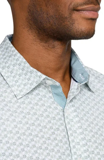 Construct Circle Duo Woven Long Sleeve Basic In White