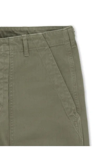 Fortela Newfatigue Herringbone Cotton Fatigue Trousers In Green