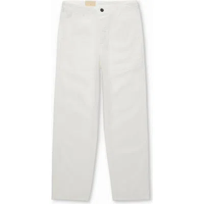 Fortela Newfatigue Herringbone Cotton Fatigue Trousers In Gray