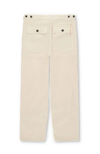 Fortela Newfatigue Herringbone Cotton Fatigue Trousers In Gray