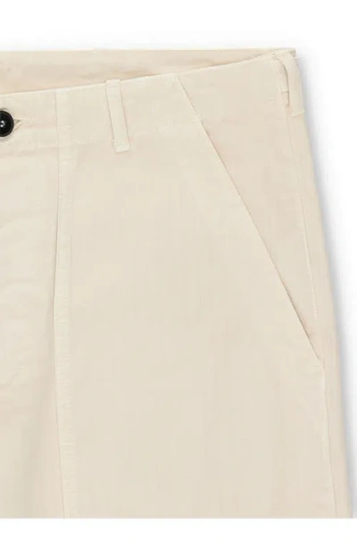 Fortela Newfatigue Herringbone Cotton Fatigue Trousers In Gray