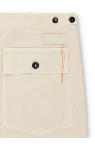 Fortela Newfatigue Herringbone Cotton Fatigue Trousers In Gray