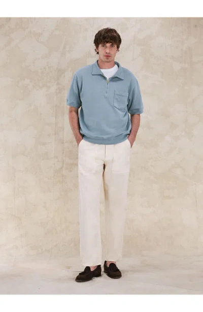 Fortela Newfatigue Herringbone Cotton Fatigue Trousers In Gray