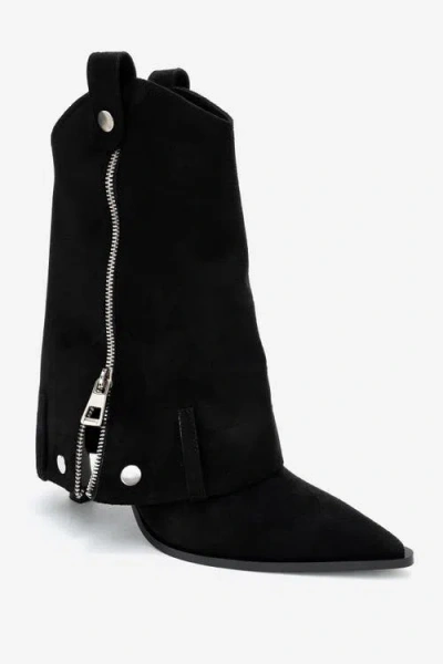 Prologue Shoes Lola Zip Pointed Toe Heel Boot In Animal Print