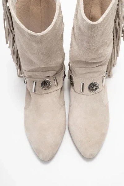 Forever & Always Shoes Selora Leather Buckle Western Boot In Animal Print