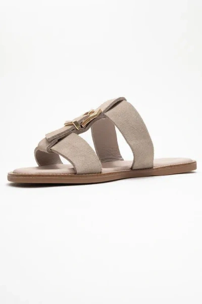 Forever & Always Shoes Sveta Leather Buckled Sandal In Multi