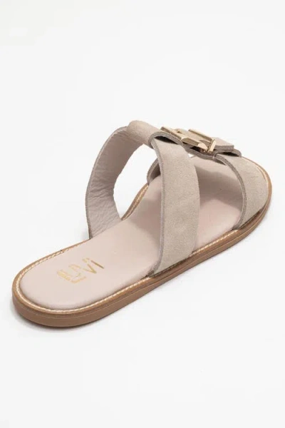 Forever & Always Shoes Sveta Leather Buckled Sandal In Multi