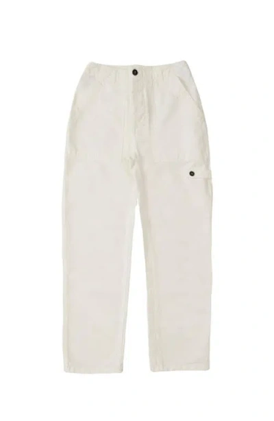Fortela Jerryt Herringbone Cotton Fatigue Trousers In Gray