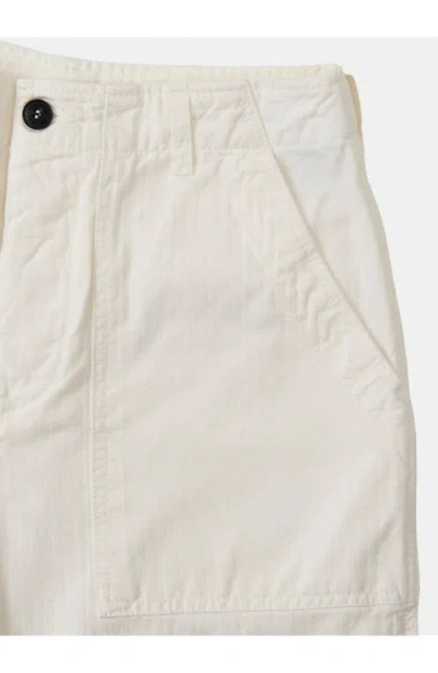 Fortela Jerryt Herringbone Cotton Fatigue Trousers In Gray