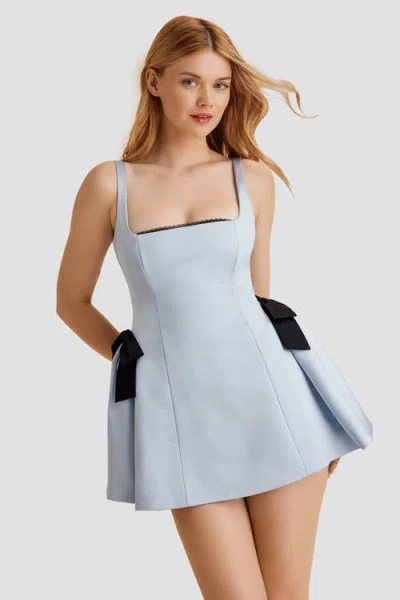 Scarlett Gasque Eclipse Mini Dress In Gray