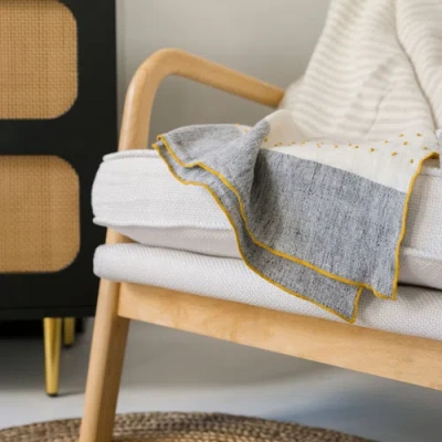 Cg Hunter Ivory Throw Blanket In Multi