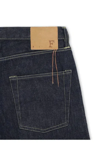 Fortela 356 Jaky Japan Selvedge 5-pocket Regular Fit Indigo Rinse Denim In Blue