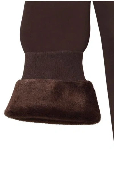 Watson's Faux Fur Winter Legging In Brown