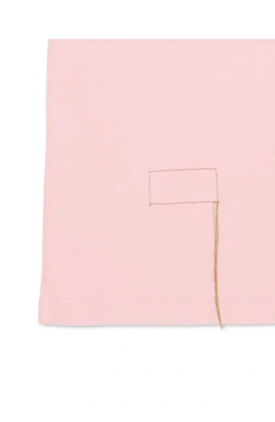 Fortela Vermont Jersey T-shirt With Chest Pocket In Pink