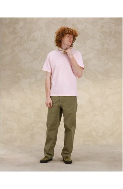 Fortela Vermont Jersey T-shirt With Chest Pocket In Pink